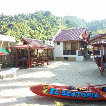El Seatopia Beach Cottages El Nido Esterno foto