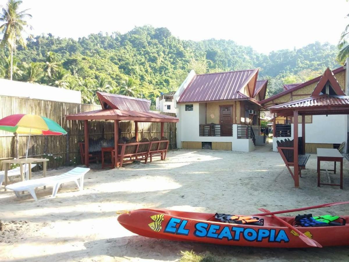 El Seatopia Beach Cottages El Nido Esterno foto